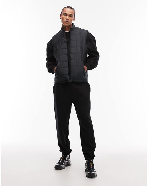 ASOS Blue Peakmaxtm Quilted Gilet for men