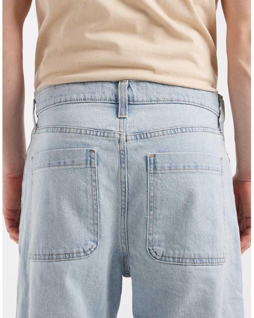 Hollister Blue baggy 5 Pocket Jeans for men