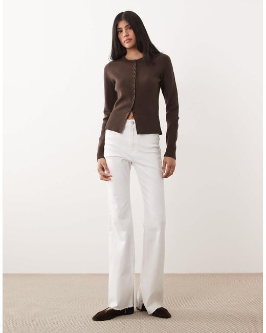 Threadare - gilet ras Threadbare en coloris Brown