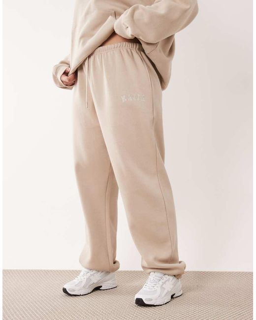 Kaiia Purple Plus Cotton Blend Cuffed Joggers