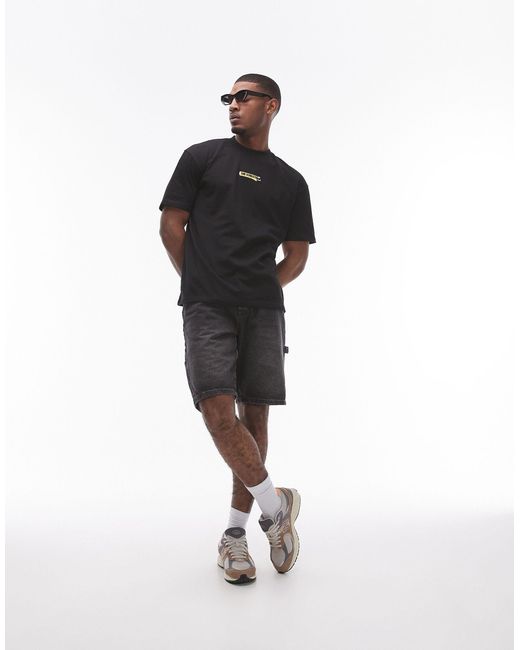 X the streets - t-shirt oversize Topman pour homme en coloris Black