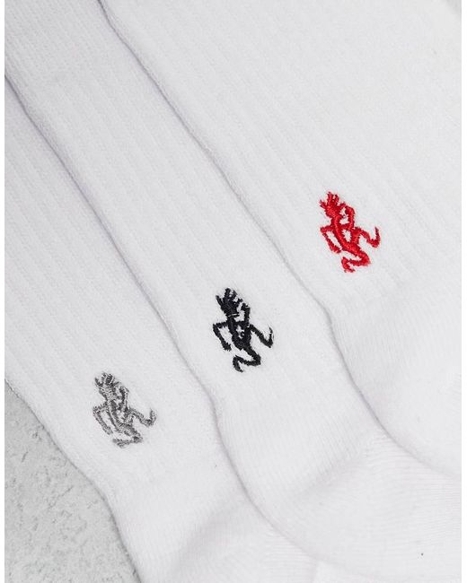 Pack De 3 Pares De Calcetines Deportivos Blancos De Gramicci de color White