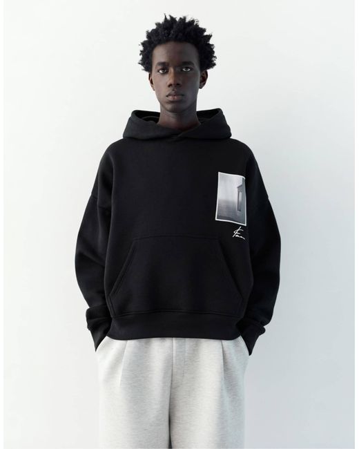 Pull&Bear – kapuzenpullover in Blue für Herren