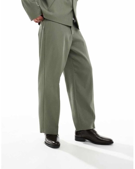 River Island Green Derby Shoes for men