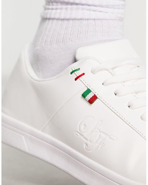 Zapatillas blancas con logo en relieve terrence Loyalty & Faith de hombre de color White