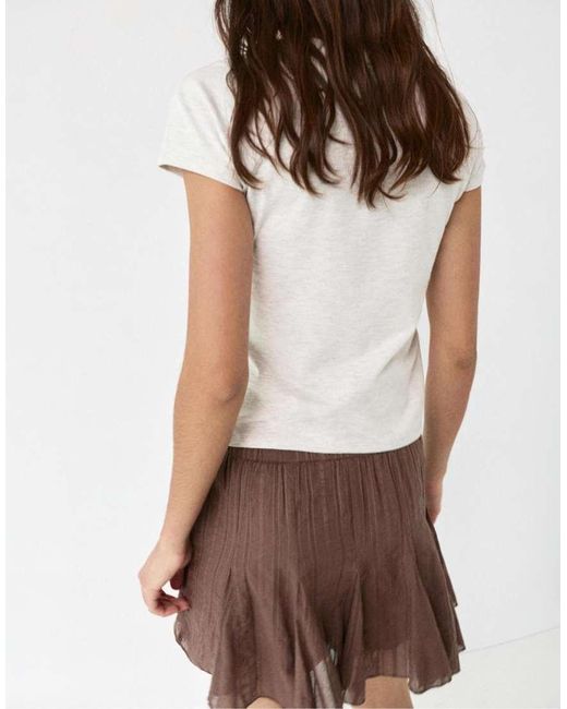 Pull&Bear Brown Mini Skirt