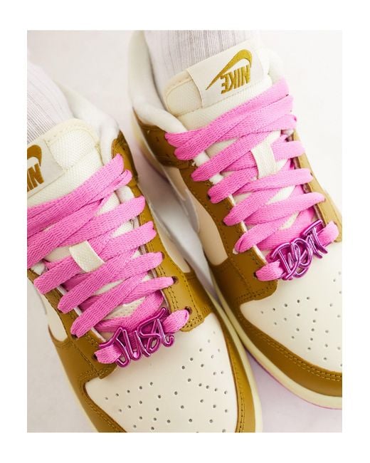 Nike Pink Dunk Se Low Trainers