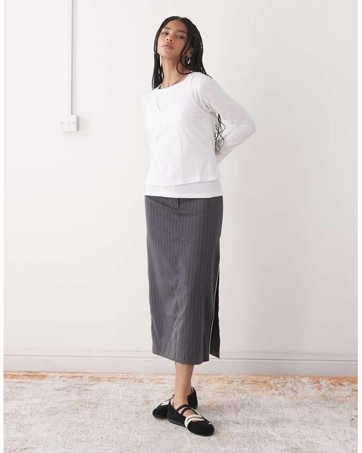 The Ragged Priest White Troop Long Sleeve Top