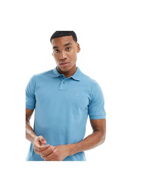 Boss Blue Passenger Logo Polo Shirt for men