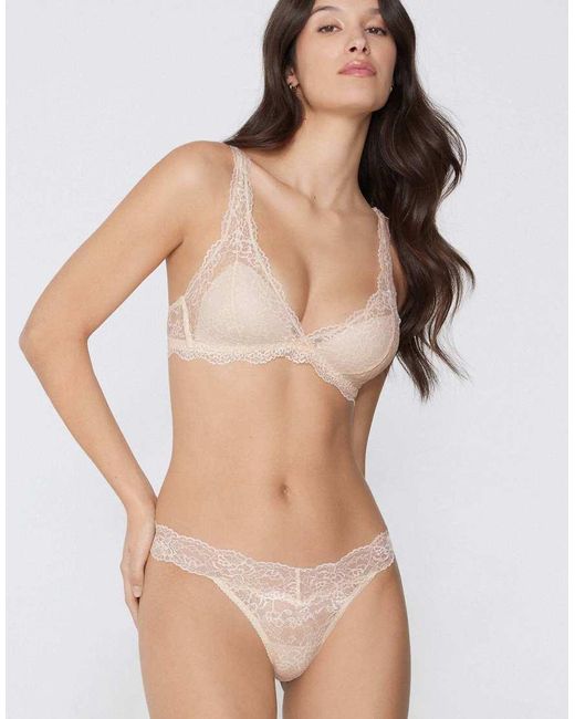 Tezenis Natural Havana Lace Triangle Bra