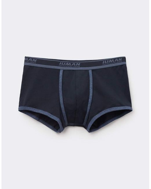 Intimissimi Blue Superior Cotton Boxers With Logo for men