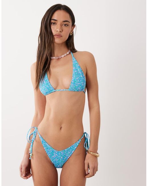 Kulani Kinis Orange Ocean Kisses Tieside Cheeky Bikini Bottom