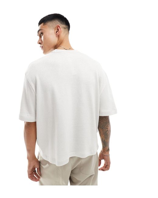 ASOS White Oversized Short Sleeve T-shirt for men