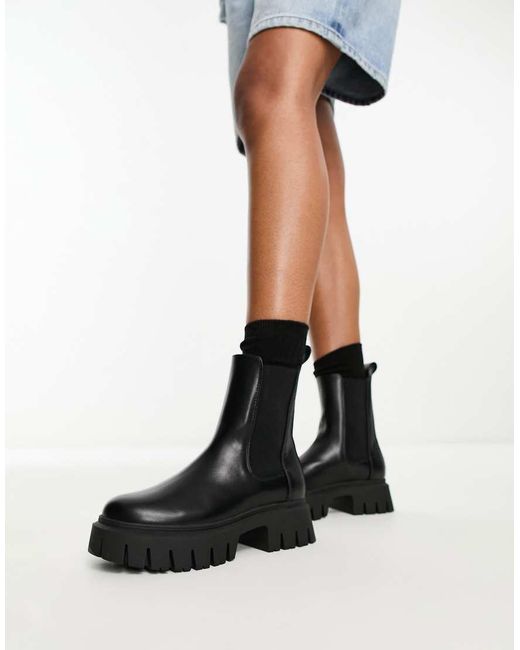 ASOS Black Anthem Chunky Chelsea Boots