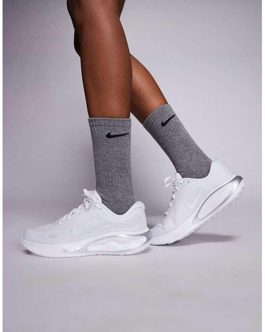 Nike White Journey Run Trainers