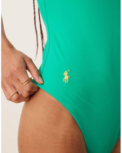 Polo Ralph Lauren Green Colour Shop Kennedy Swimsuit