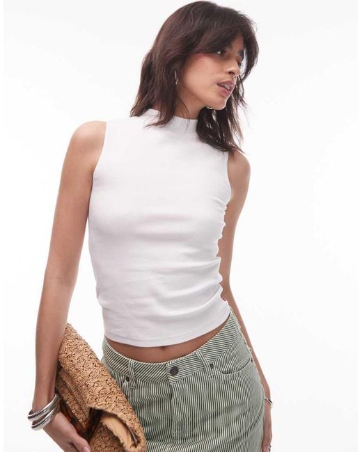 Levi's White Effortless High Neck Tank