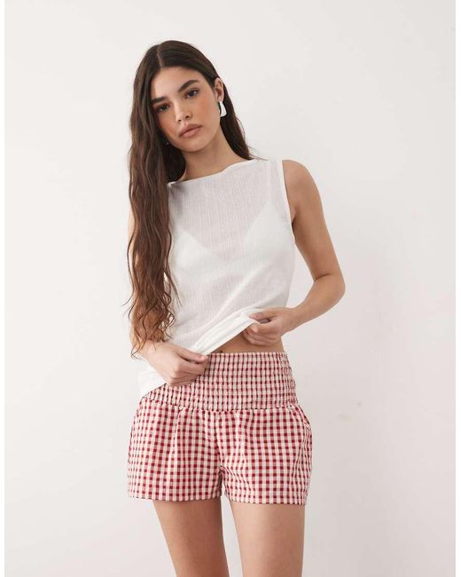 ASOS Shirred Waist Pull On Shorts