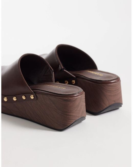 Glamorous Brown Wedge Sandals