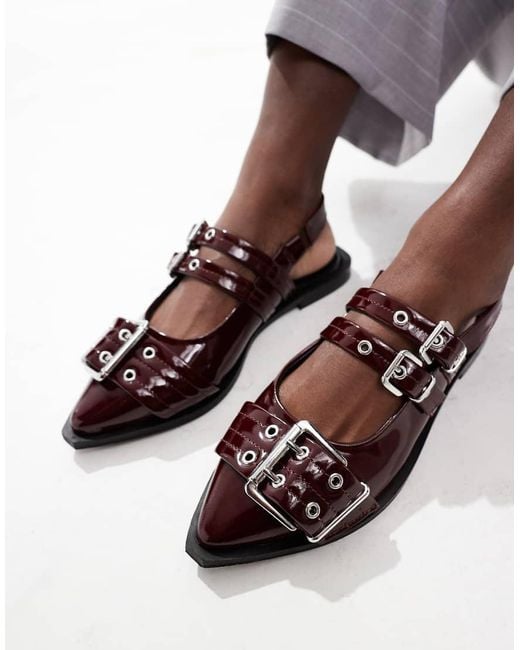 OFF THE HOOK Brown 'Alderbrook' Block Heel Leather Comfort Flat Sandals
