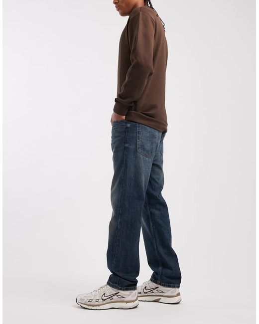 Jack & Jones Blue Chris Straight Jeans for men