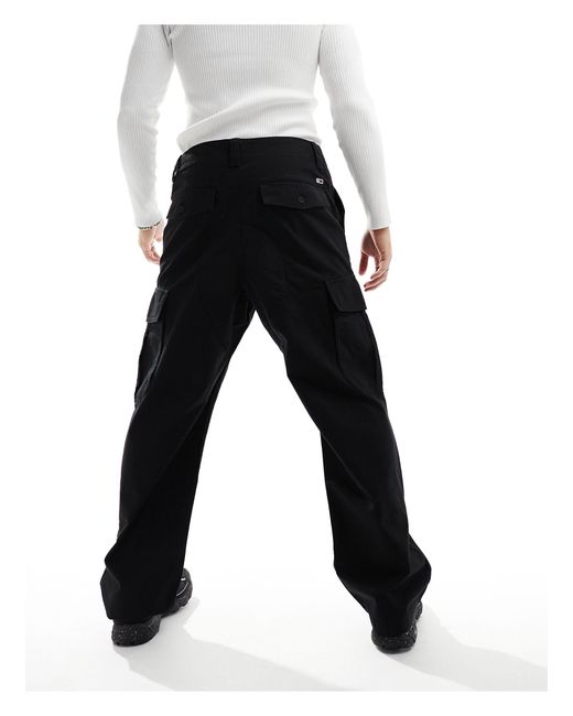 Aiden - pantaloni cargo neri di Tommy Hilfiger in Black da Uomo