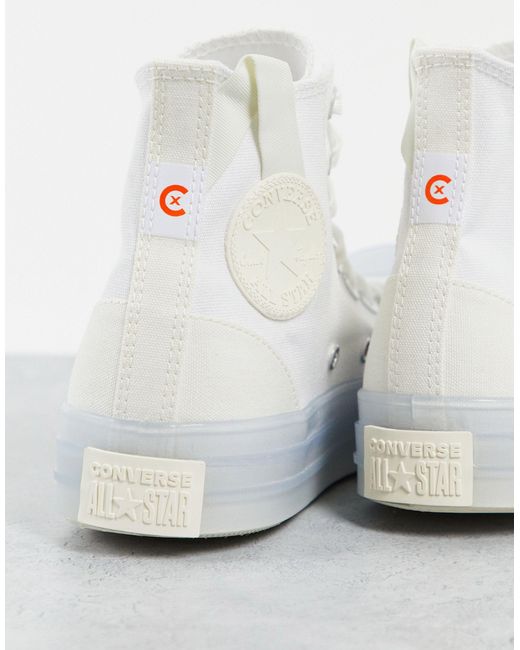 stretchy white converse