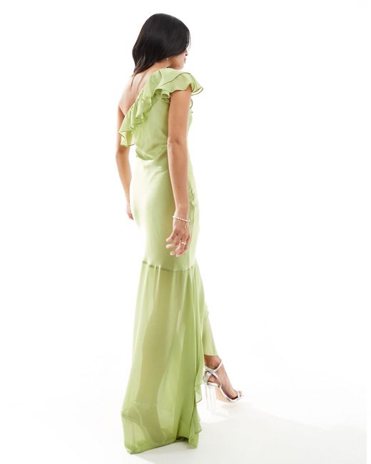 TFNC London Green – bridesmaid – maxikleid aus satin