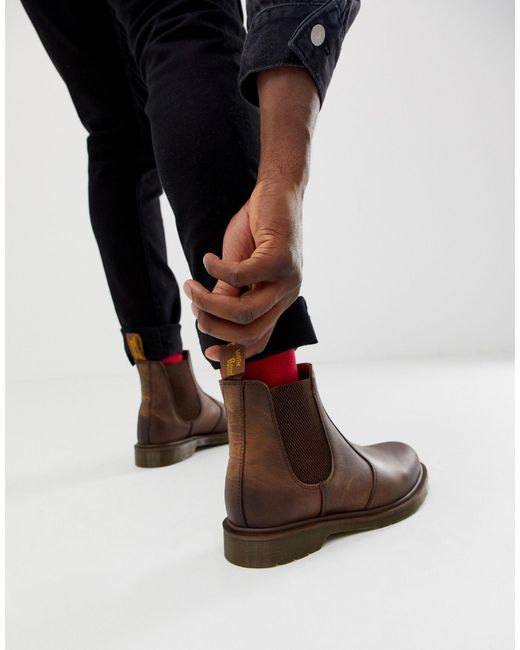 dr martens brown boots mens