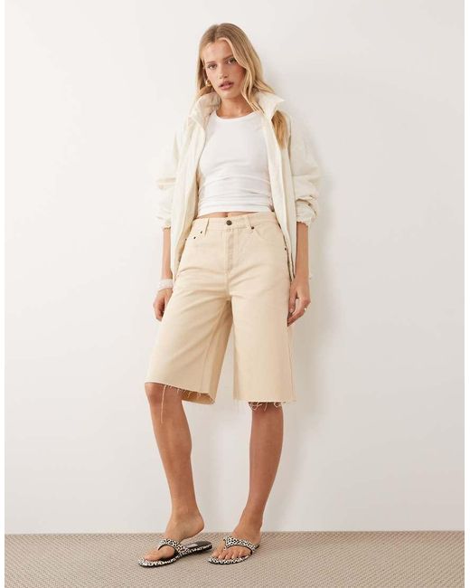 Mango Natural Bermuda Shorts