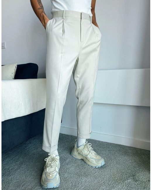 Pantalon élégant fuselé - blanc ASOS pour homme en coloris Natural