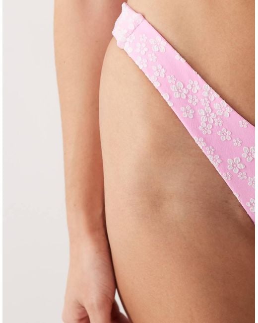Kulani Kinis Pink Sugar Sprinkle Y Thong Bikini Bottom