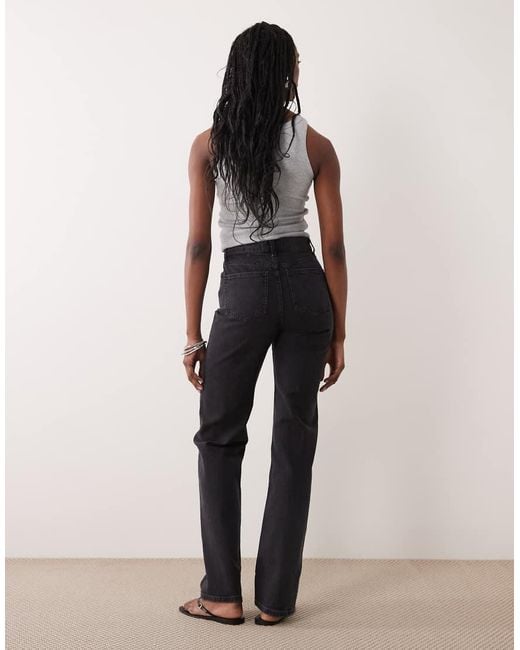 ASOS Black Asos Design Tall Comfort Stretch Straight Leg Jeans