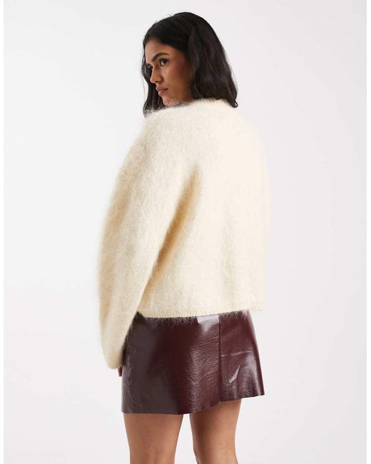 Vero Moda Red Vinyl Mini Skirt