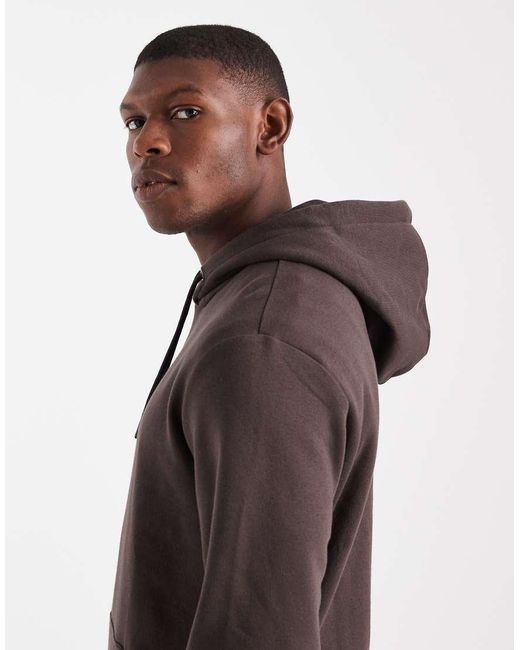 Only & Sons Brown Slim Fit Hoodie for men