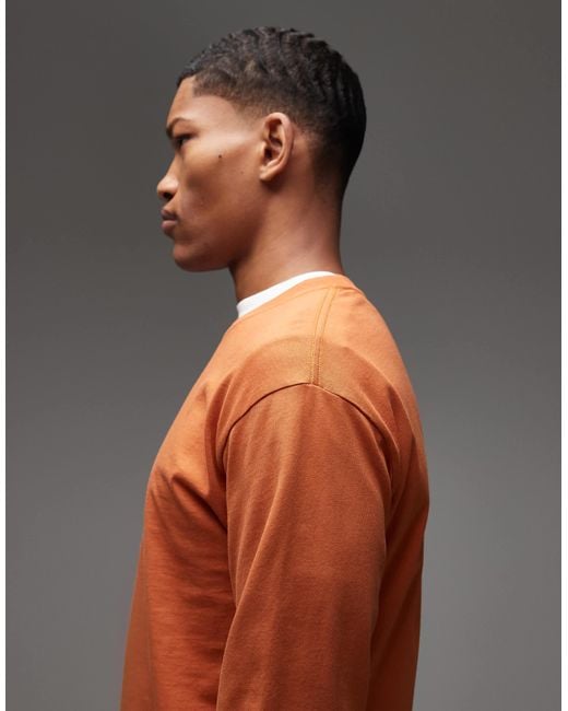 Gramicci Orange – langärmliges t-shirt
