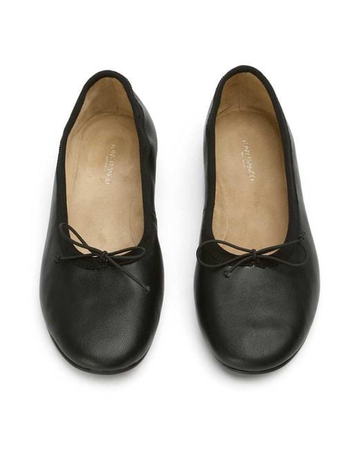 Tony Bianco Black Chelsea Round Toe Ballet Flats