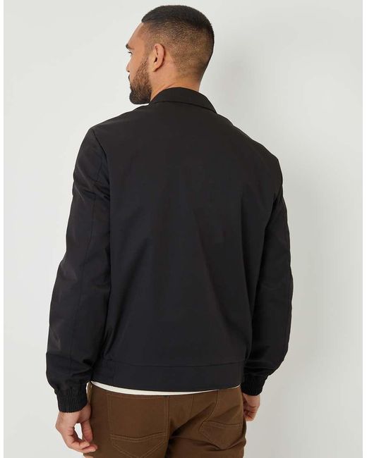 Threadbare Blue Patch Pocket Collared Zip-Through Jacket for men