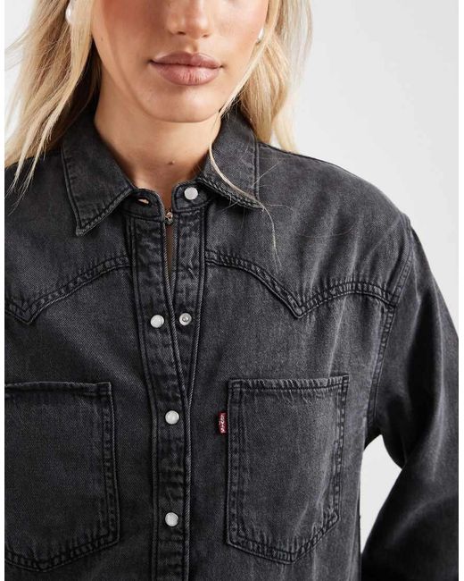 Levi's Blue Teodora Western Denim Shirt