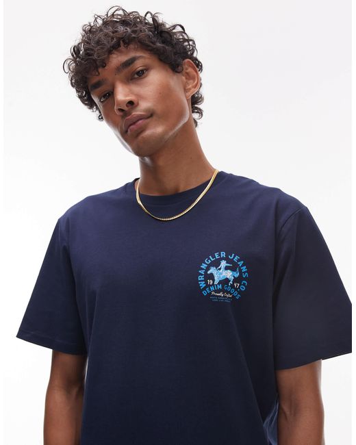 Wrangler – t-shirt in Blue für Herren