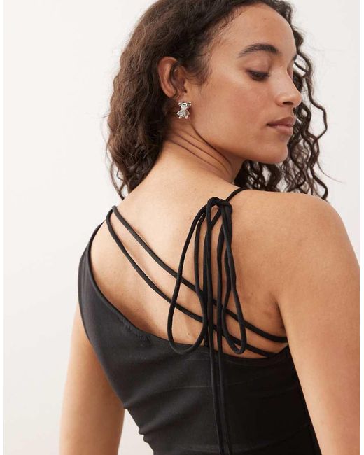 Weekday White Strappy One Shoulder Top