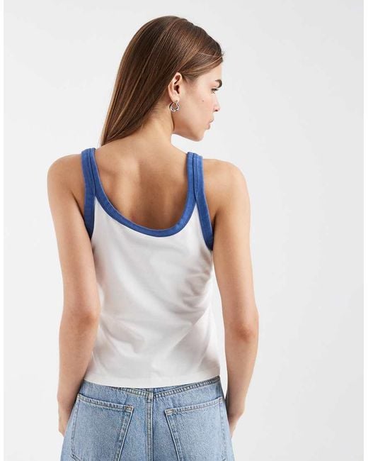 Levi's White Lemon Graphic Ribbed Racer Vest