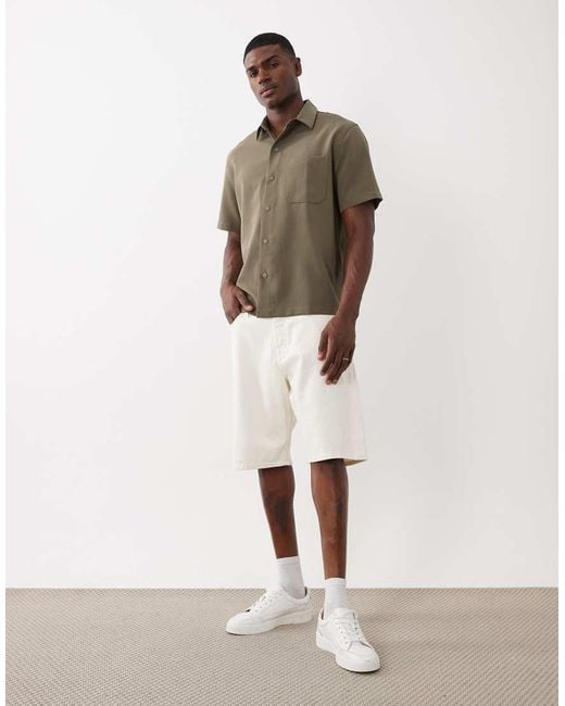 Jack & Jones Natural Alex baggy Denim Shorts for men