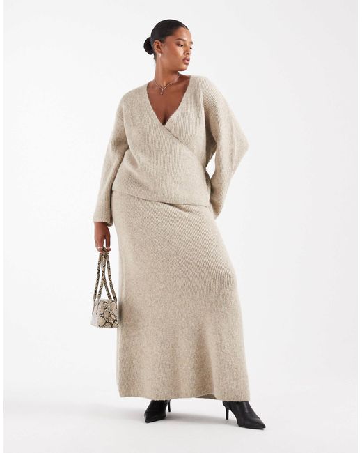 4th & Reckless Natural – weicher strickrock aus material