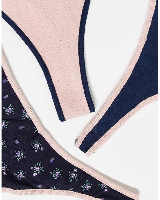 Daisy Street Blue 3 Pack Pants