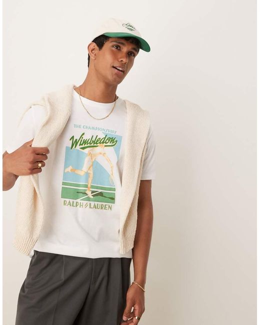 Polo Ralph Lauren Wimbledon Capsule in het Natural voor heren