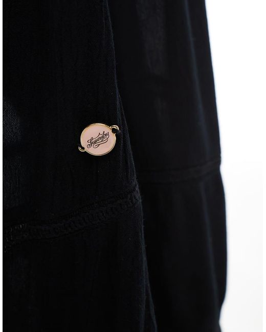 Superdry Black Cami Maxi Dress