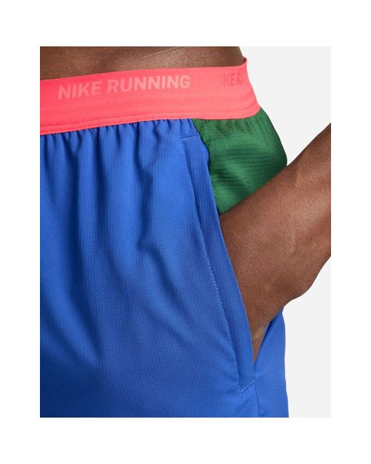 Nike Blue Running Dri-fit Stride 5in Shorts for men