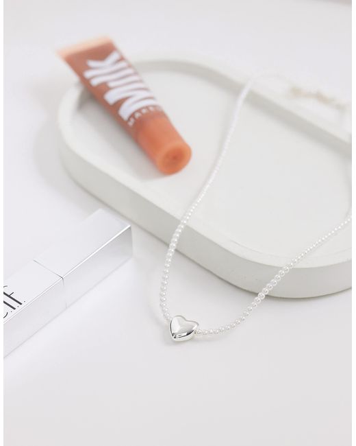 ASOS White – perlenhalskette