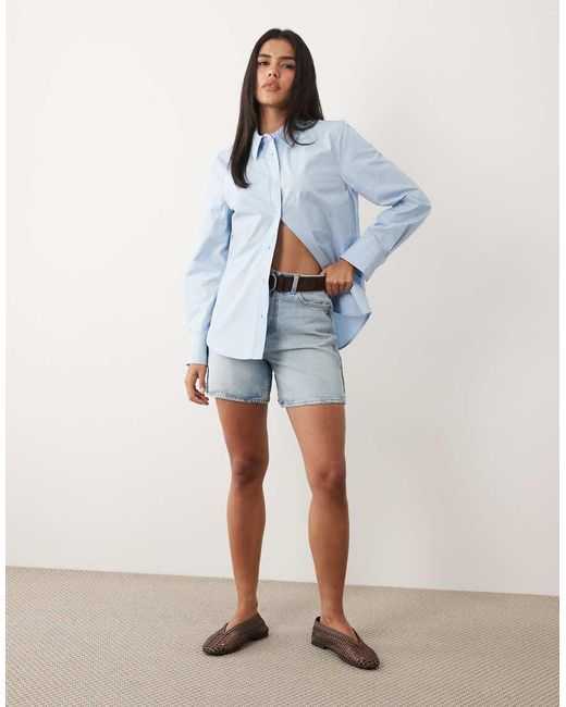 ASOS Slim Overhemd in het Blue